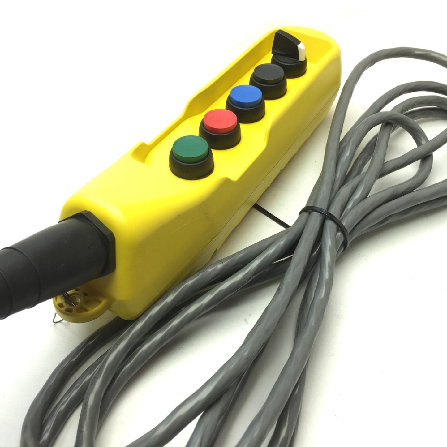 Used Allen Bradley 800FC-5Z 22.5mm Pushbutton Enclosure Pendant Station 5 Hole Yellow