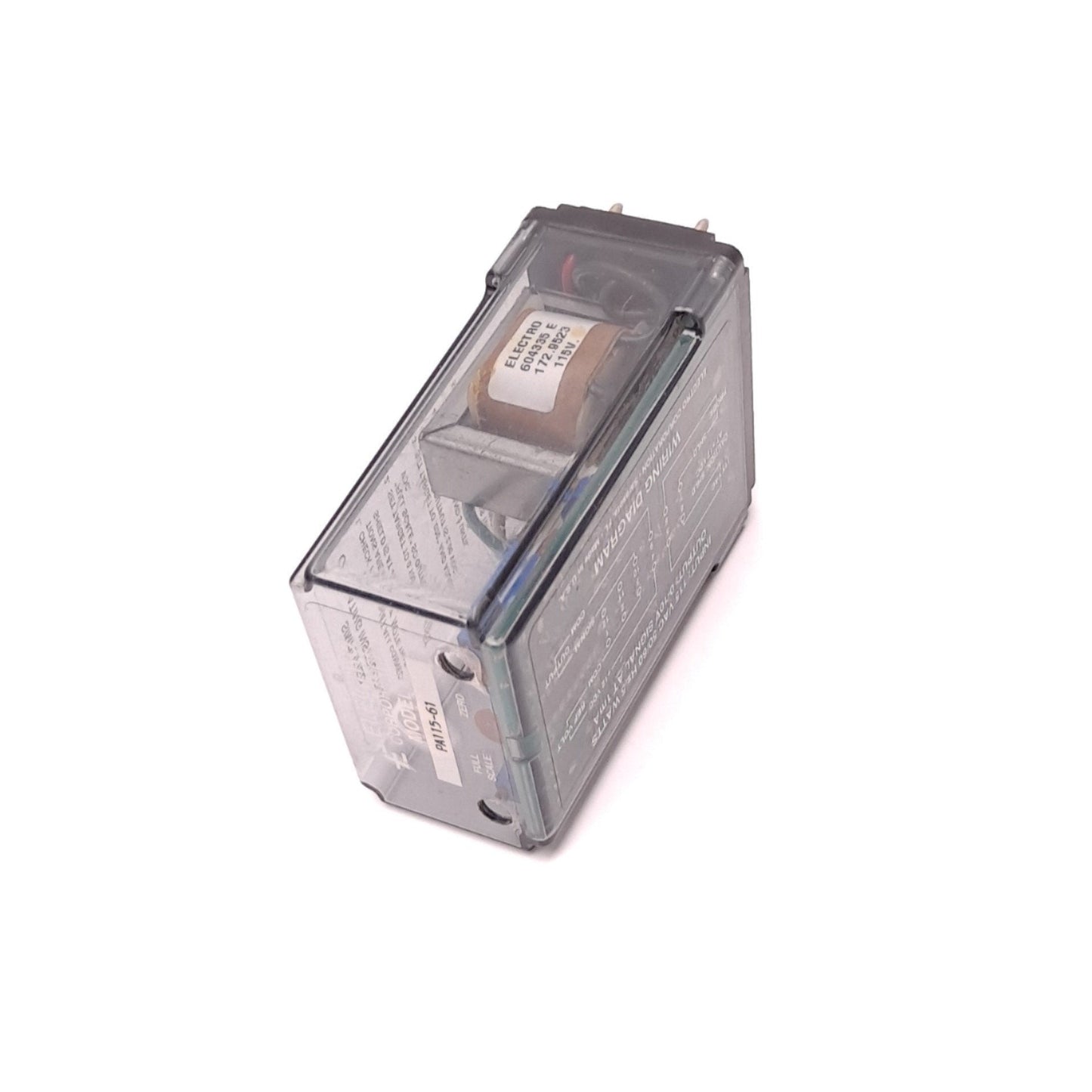 Used Electro Corp PA115-61 Prox Sensor Transducer Input: 115VAC Output: 0-10V @ 1mA