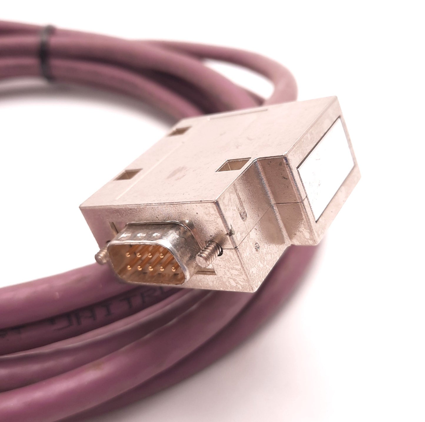 Used Brad Harrison MA9D00-32 D-Sub Cable, Male to Male, D-Sub 9 Pin, 10 Foot Length