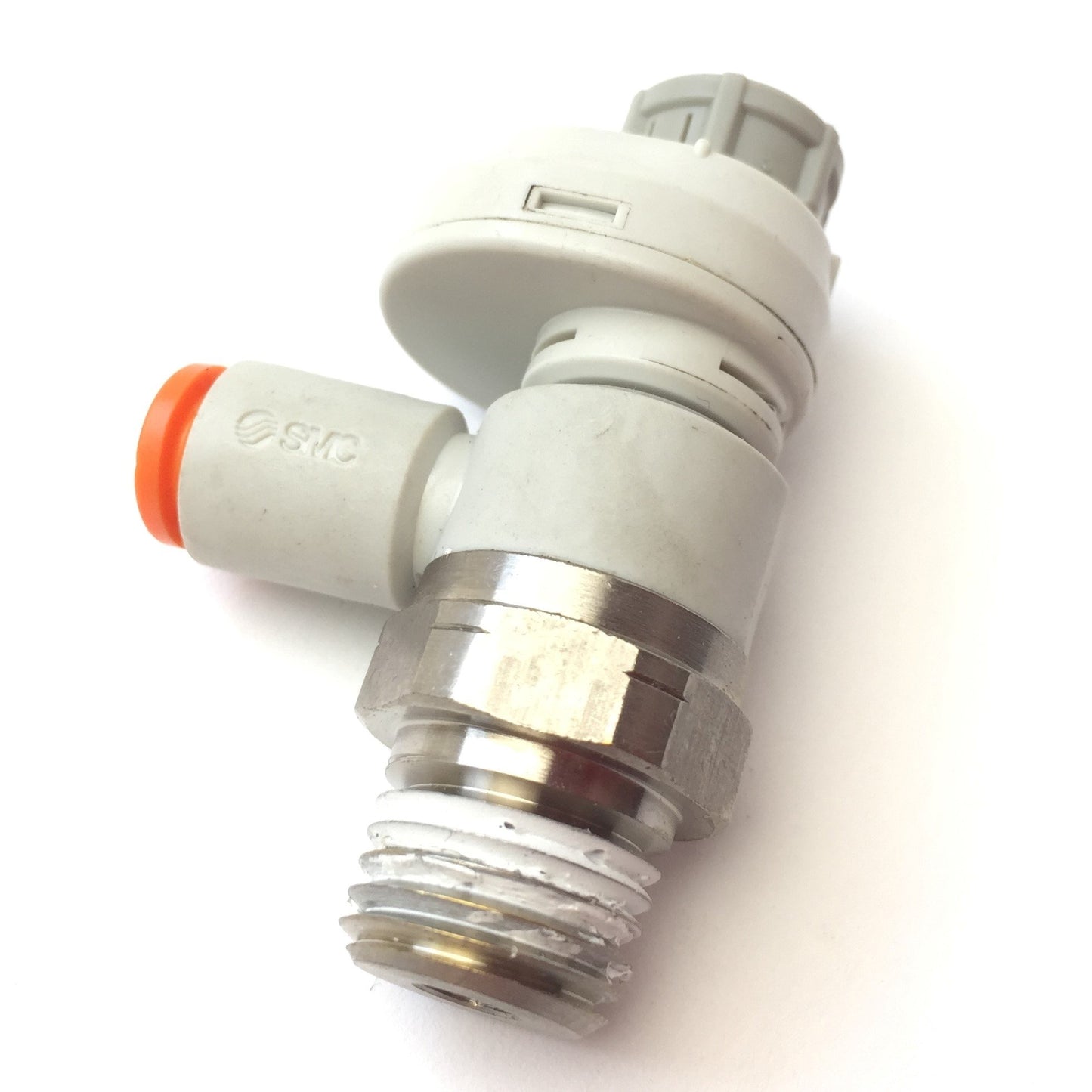 Used Lot of 3 SMC AS2201FS Speed Flow Control Fitting 1/4" Port, Meter Out, 1/4" Tube