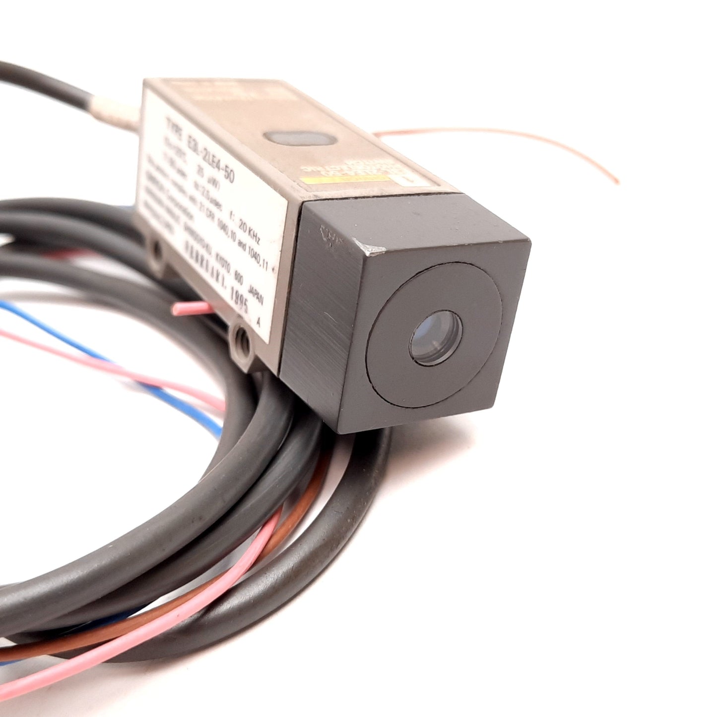 Used Omron E3L-2LE4-50 Laser Photoelectric Sensor Emitter, 2m, 12-24VDC, 780nm