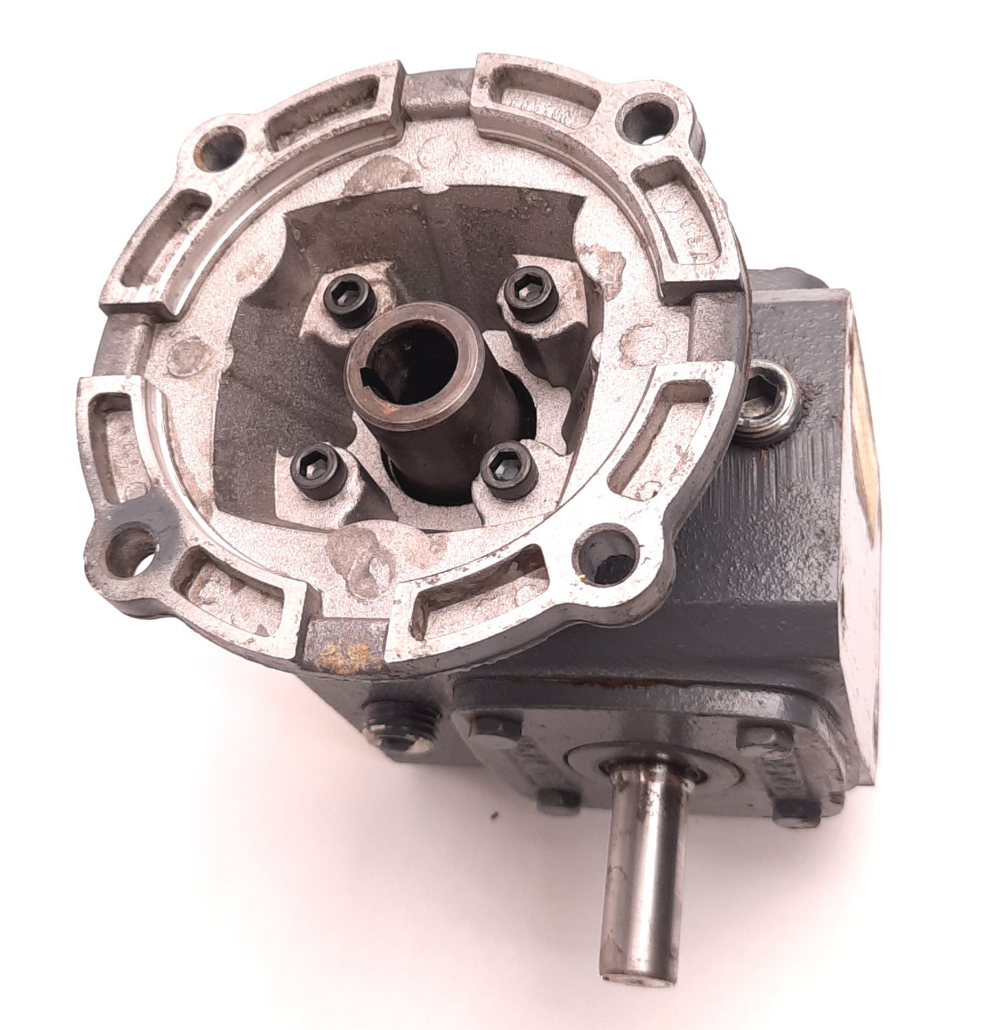 Used Boston Gear F710-10T-B4-H Speed Reducer,Single, 10:1, 0.37 HP, 123 In-Lbs, Quill