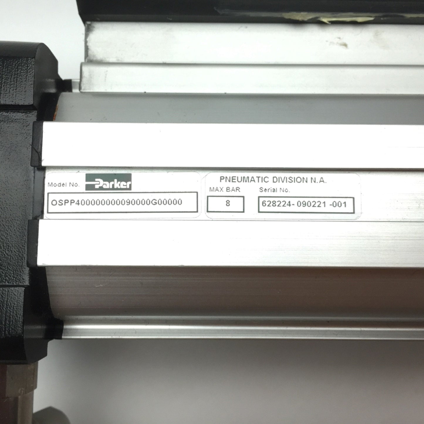 Used Parker OSPP40 Classic Rodless Pneumatic Air Cylinder, Bore: 40mm, Stroke: 90mm