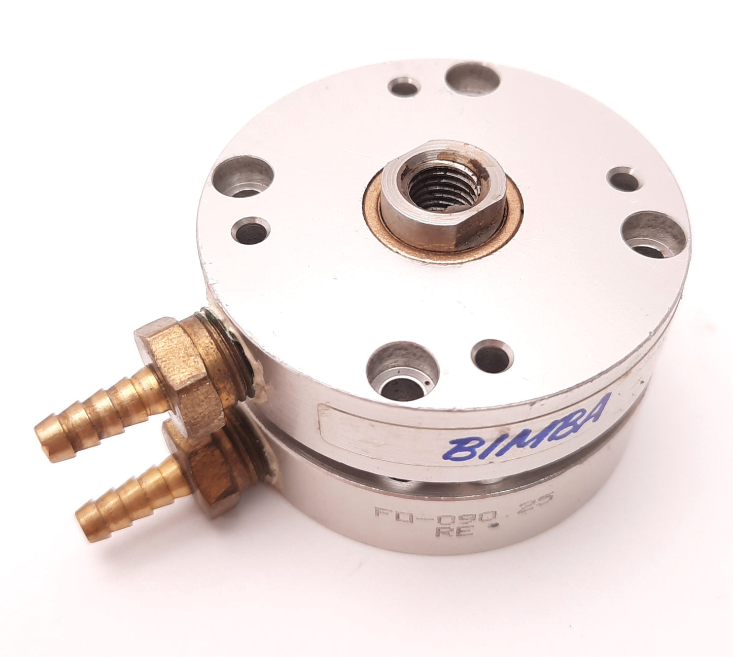Used Bimba FO-090.25 Flat-One Pneumatic Cylinder, 1-1/16" Bore, 0.25" Stroke
