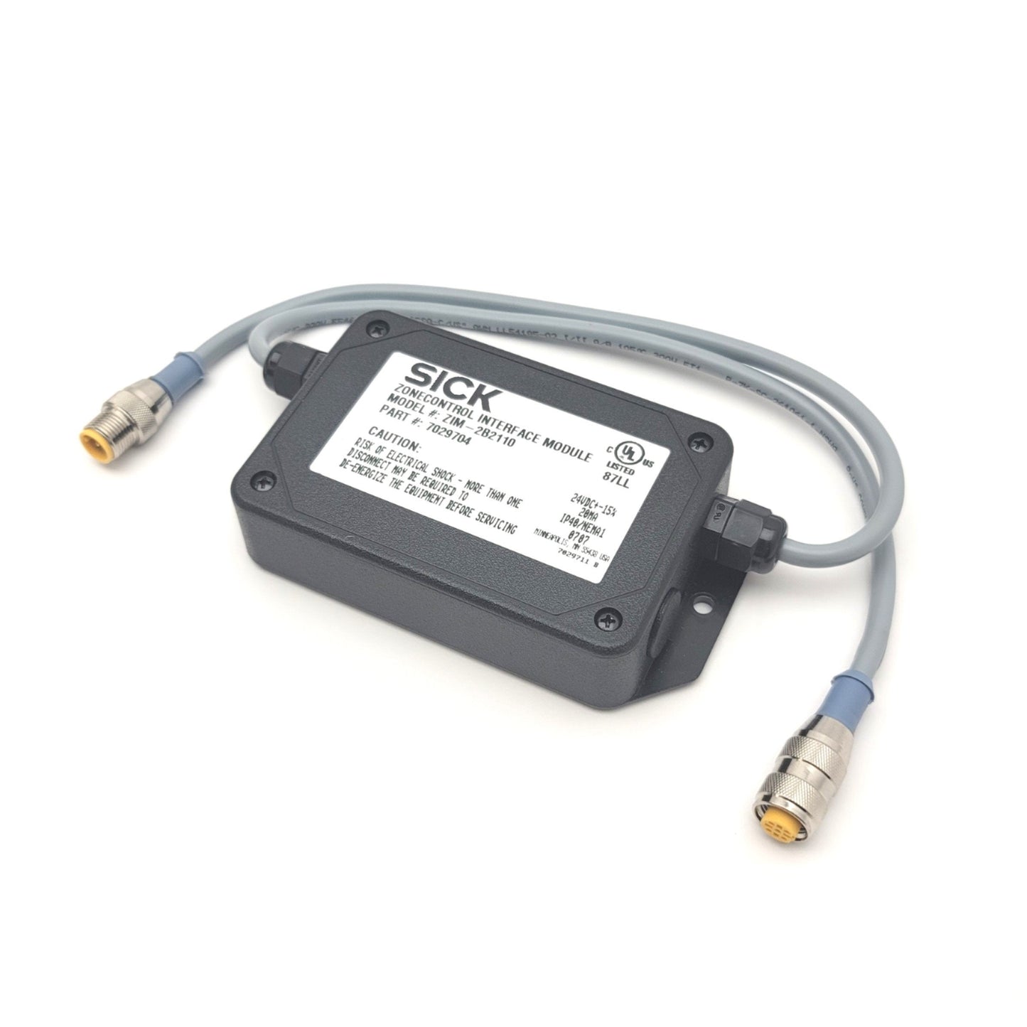Used SICK ZIM-2B2110 7029704 Zone Control Interface Module For WTR, 24VDC, M12 5-Pin