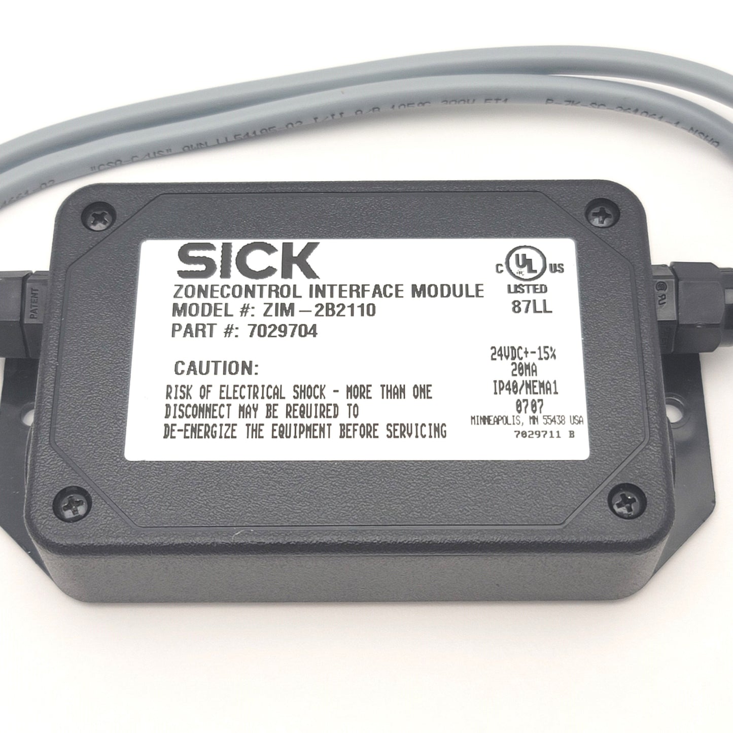 Used SICK ZIM-2B2110 7029704 Zone Control Interface Module For WTR, 24VDC, M12 5-Pin