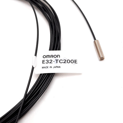 New Other Omron E32-TC200E Photoelectric Fiber Optic Cable, Through-Beam, Barrel: M3, 2m