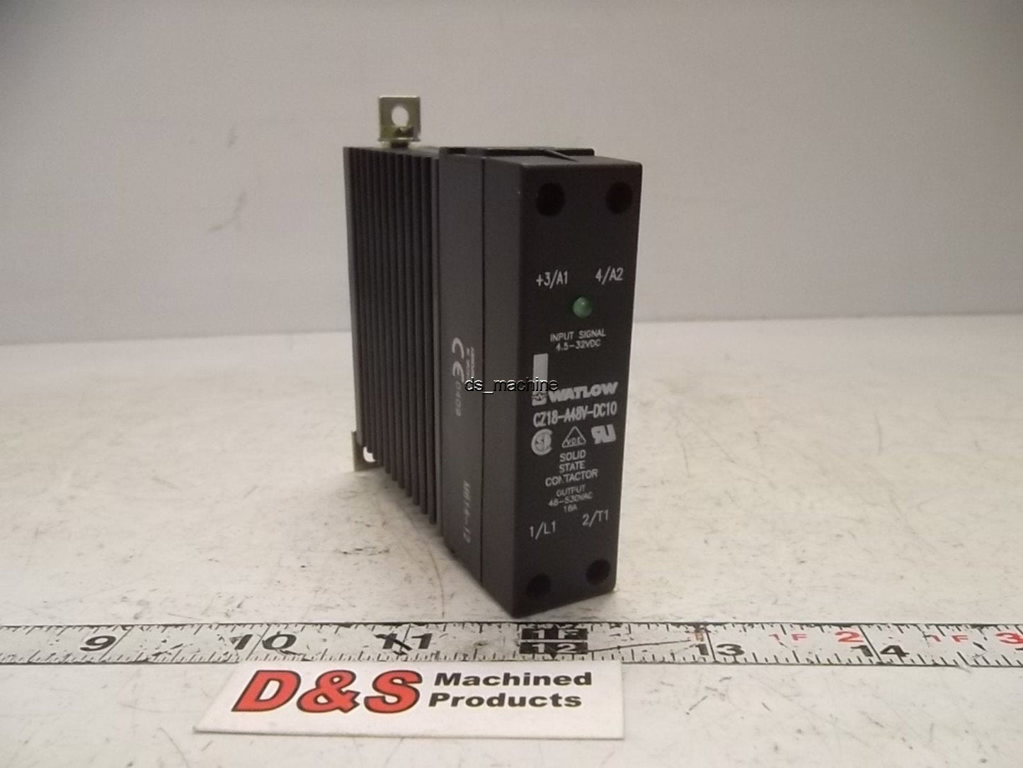 Used Watlow CZ18-A48V-DC10 Contactor 4.5-32VDC-In 48-530VAC-18A-Out