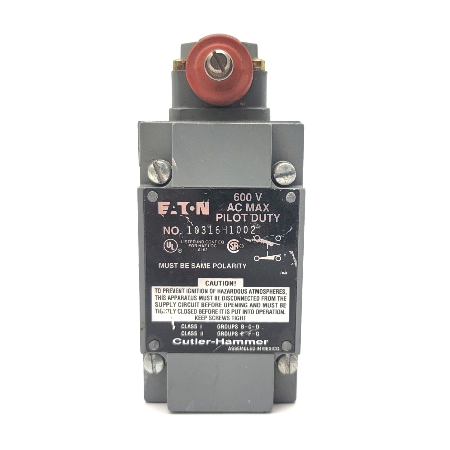 Used Eaton Cutler Hammer 10316H1002 Heavy Duty Hazardous Location Limit Switch