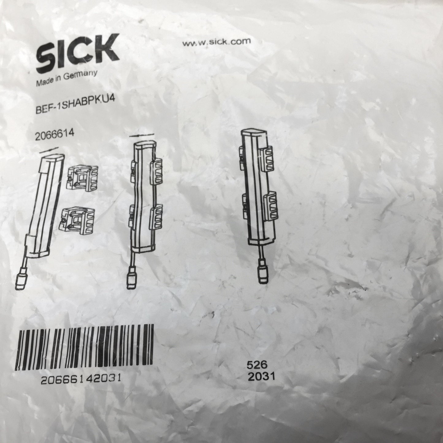 New Sick BEF-1SHABPKU4 Plastic Terminal & Alignment Bracket Mounting System 2066614