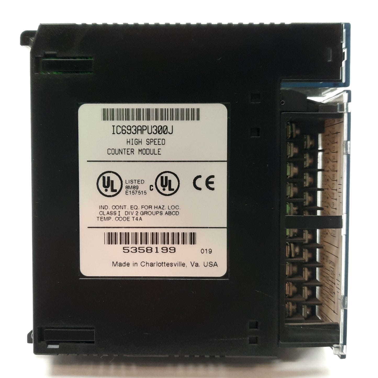 Used GE Fanuc IC693APU300J 90-30 High Speed Counter Module, 80kHz, 5/10-30VDC Input