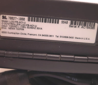Used STI LCC-FB-AC1-U Light-Curtain Controller 70027-1000, 115VAC, 50/60Hz, 30VA