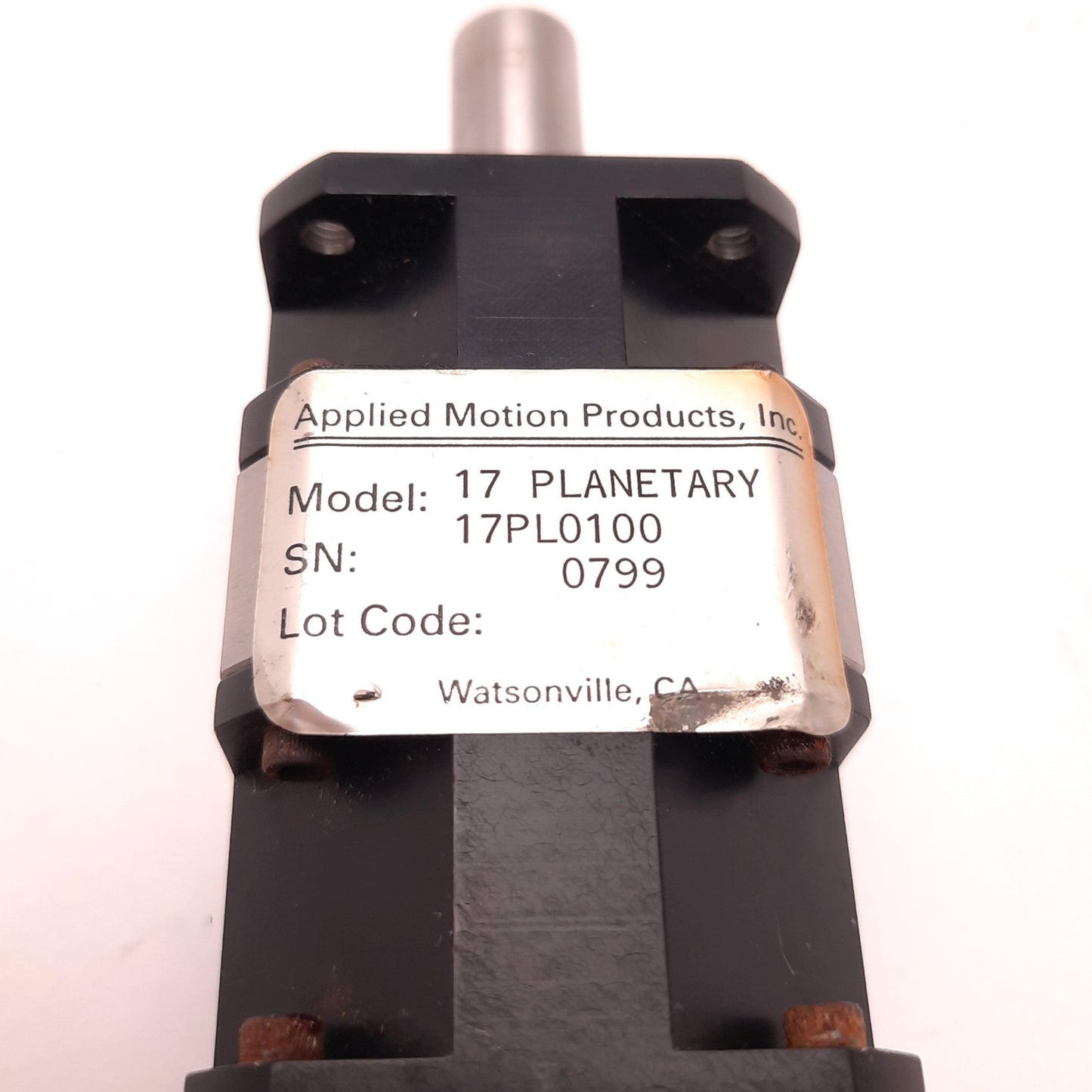 Used Applied Motion 17PL0100 Planetary, E2-500-197-IH Encoder Gearhead, HT17 Motor