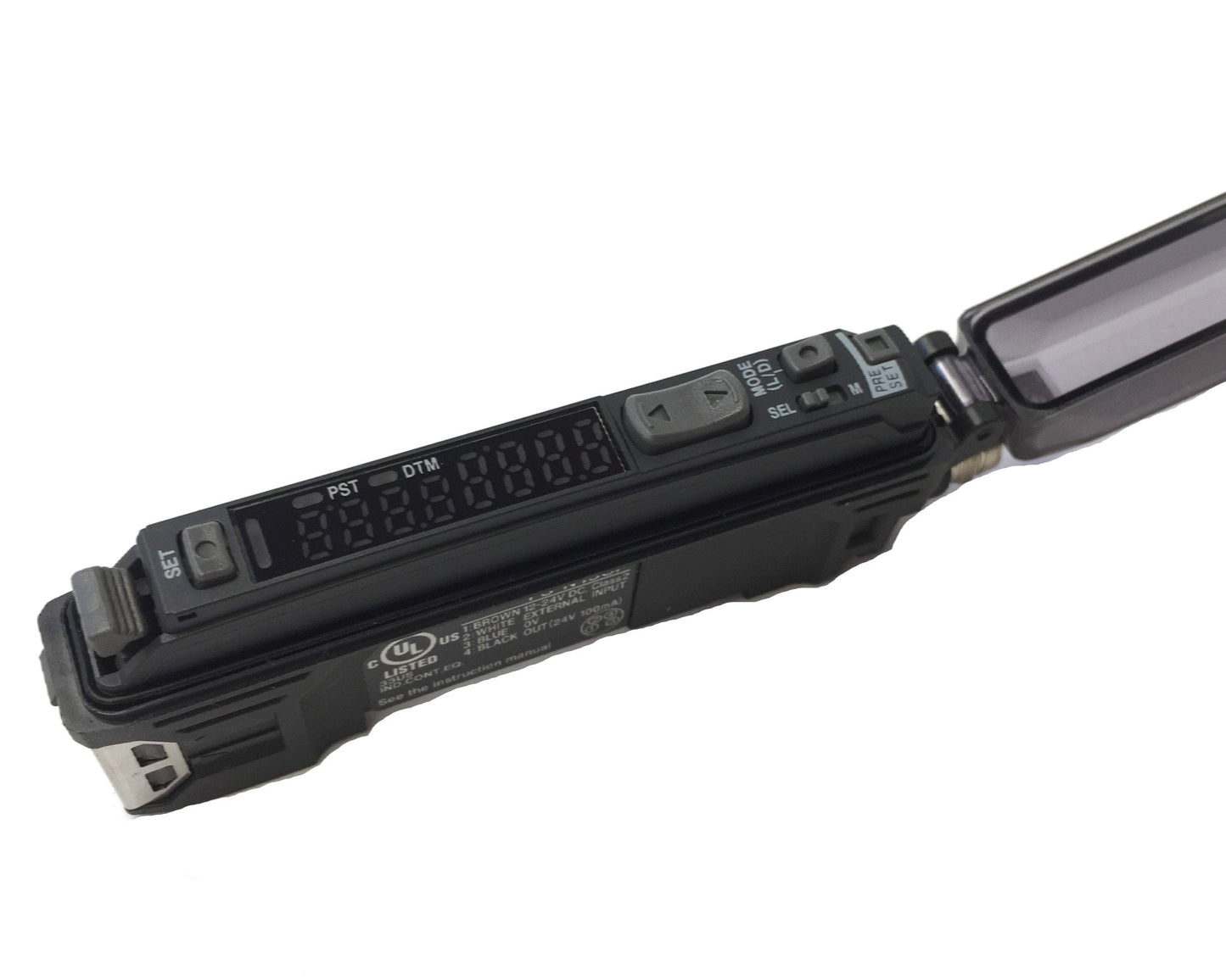 Used Keyence FS-N15CP Digital Fiber Optic Sensor Amplifier 12-24VDC, PNP, Red LED