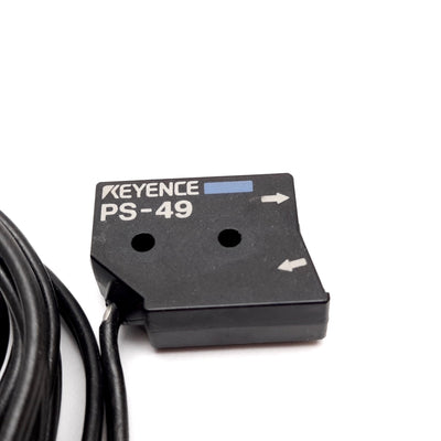 Used Keyence PS-49 Photoelectric Sensor Head, Reflective, 32-53mm, 1.5mm Dia