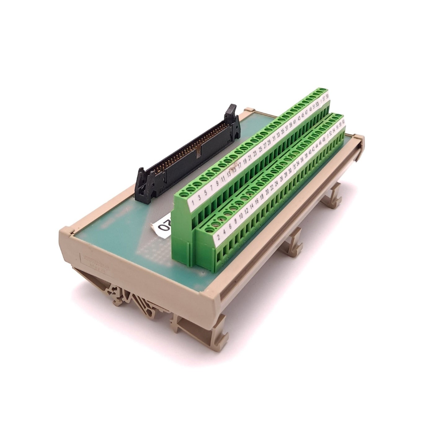 Used Altech 4AC-A AD89003 Breakout Module Board Base Backplane, 60 PIN, Ribbon Cable