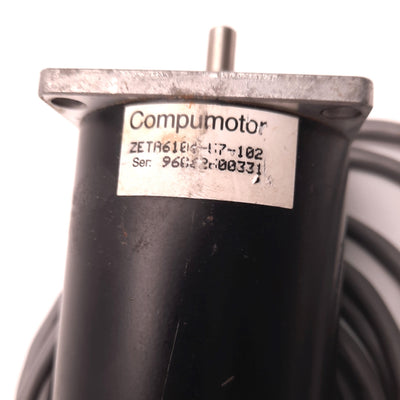 Used Parker ZETA6104-57-102 Compumotor Stepper Motor, NEMA 23, 148 Oz-In, Dual Shaft
