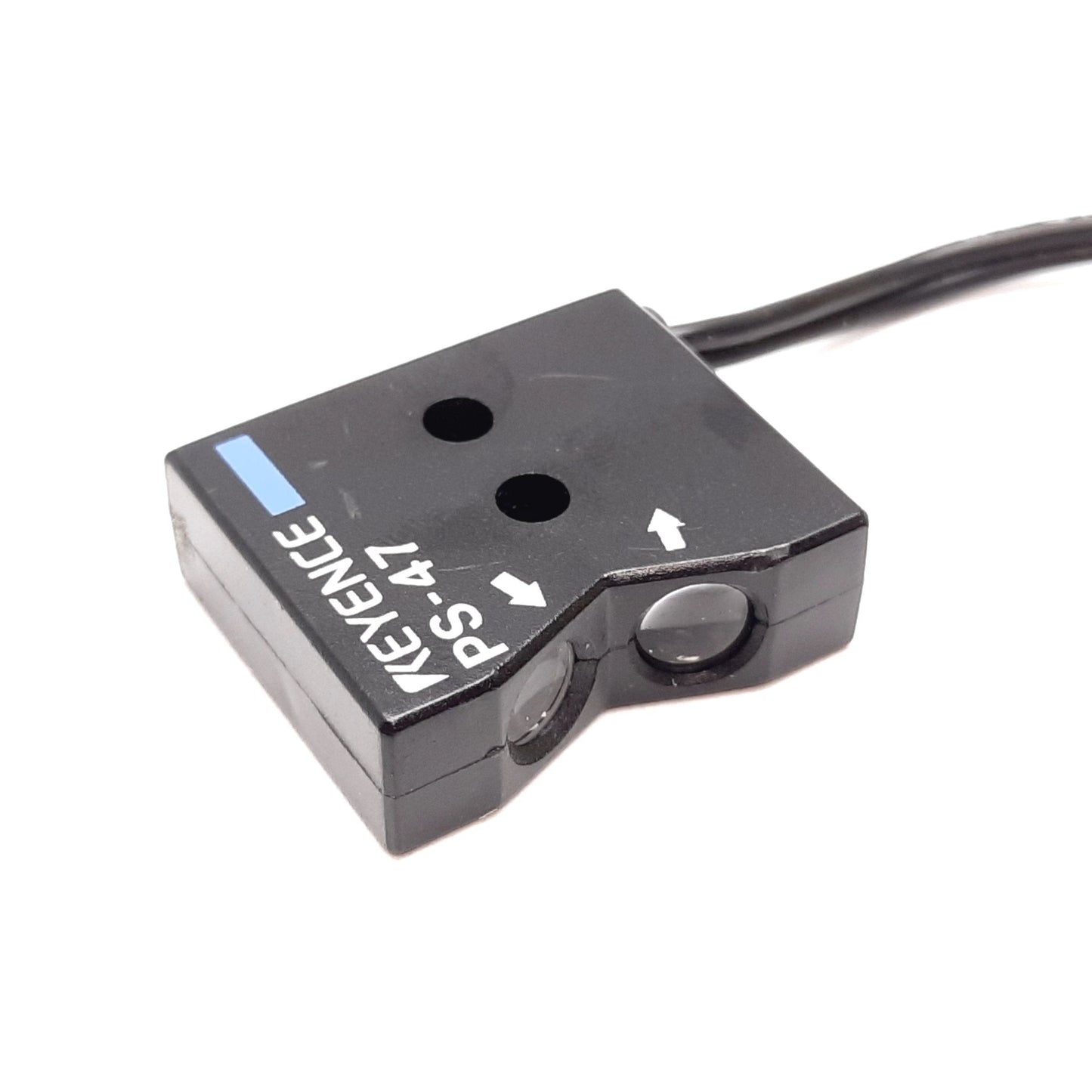 Used Keyence PS-47 Photoelectric Sensor Head, Reflective, 10mm, Red LED
