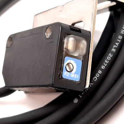 Used Keyence PZ-M51 Photoelectric Sensor Transmitter, 10m, 12-24VDC, NPN, Red LED