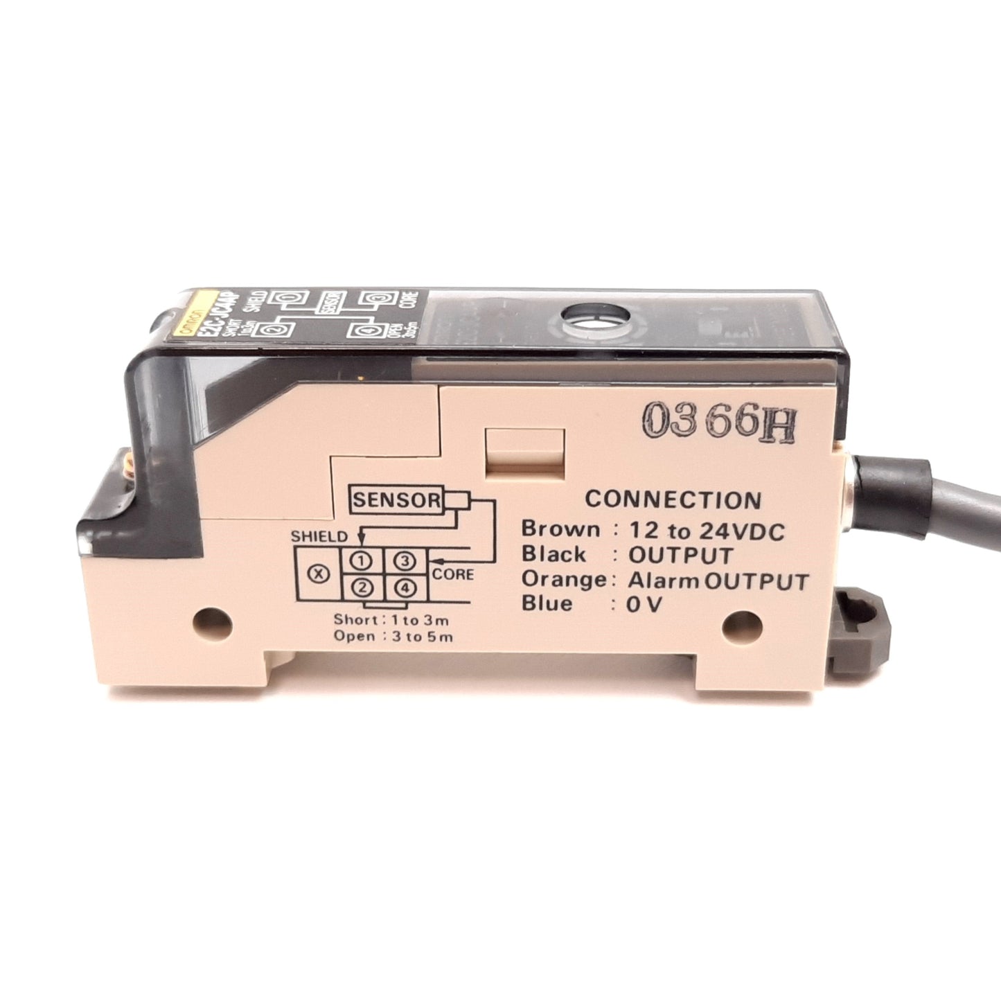 Used Omron E2C-JC4AP Proximity Sensor Amplifier, 12-24VDC, NPN, N/O N/C Selectable