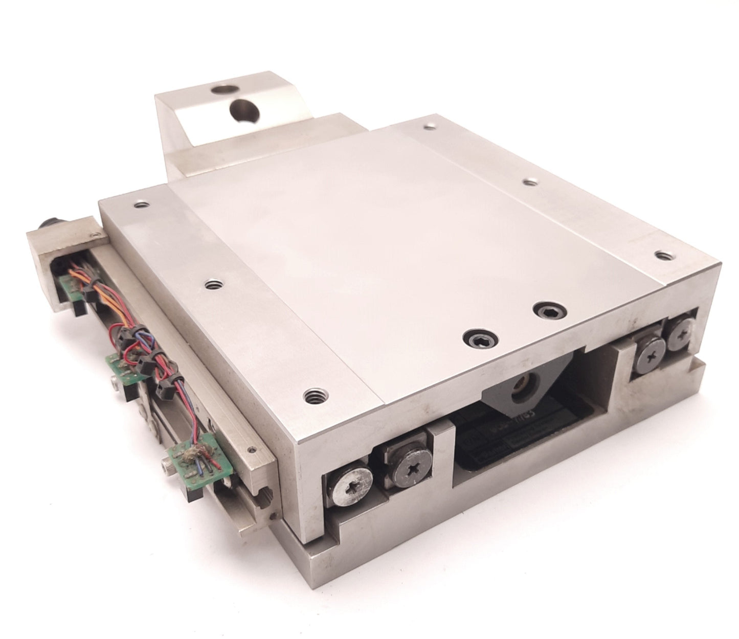Used Parker 008-7783 Linear Actuator, 100mm Travel, 5mm Lead, 6"x6", NEMA23,Stainless