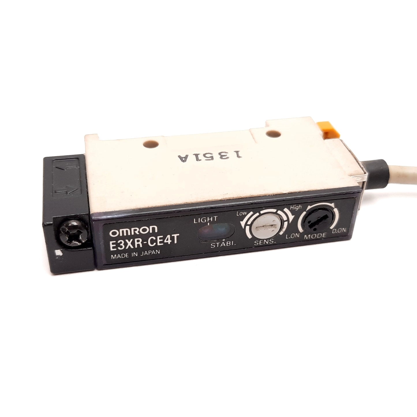 Used Omron E3XR-CE4T Photoelectric Fiber Optic Amplifier, 12-24VDC, Red LED