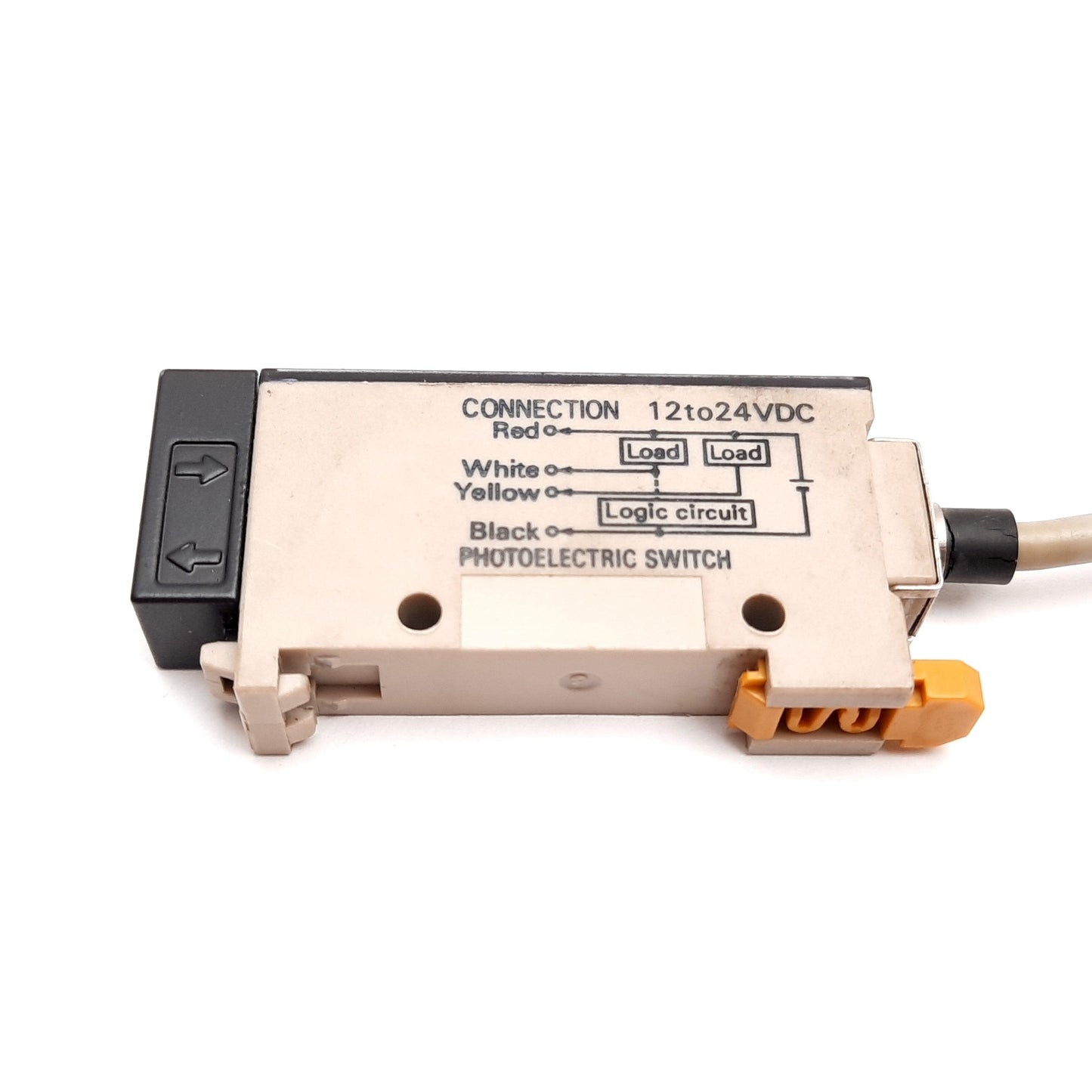 Used Omron E3XR-CE4T Photoelectric Fiber Optic Amplifier, 12-24VDC, Red LED