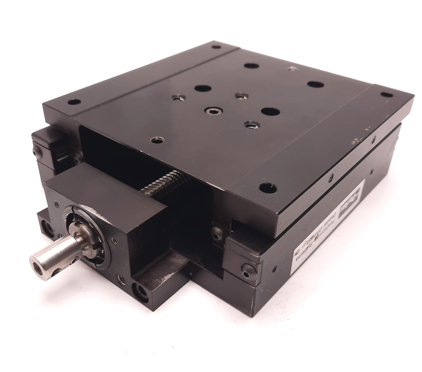 Used Parker Daedal 4945-04 Manual Position Stage, 105mm Travel, 3mm Lead, 6"x6" Table