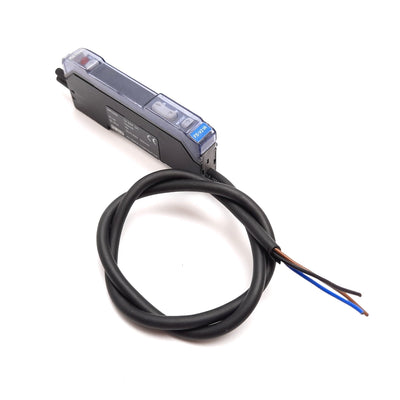 Used Keyence FS-V21R Fiber Optic Photoelectric Sensor Amplifier Red LED 12-24VDC NPN