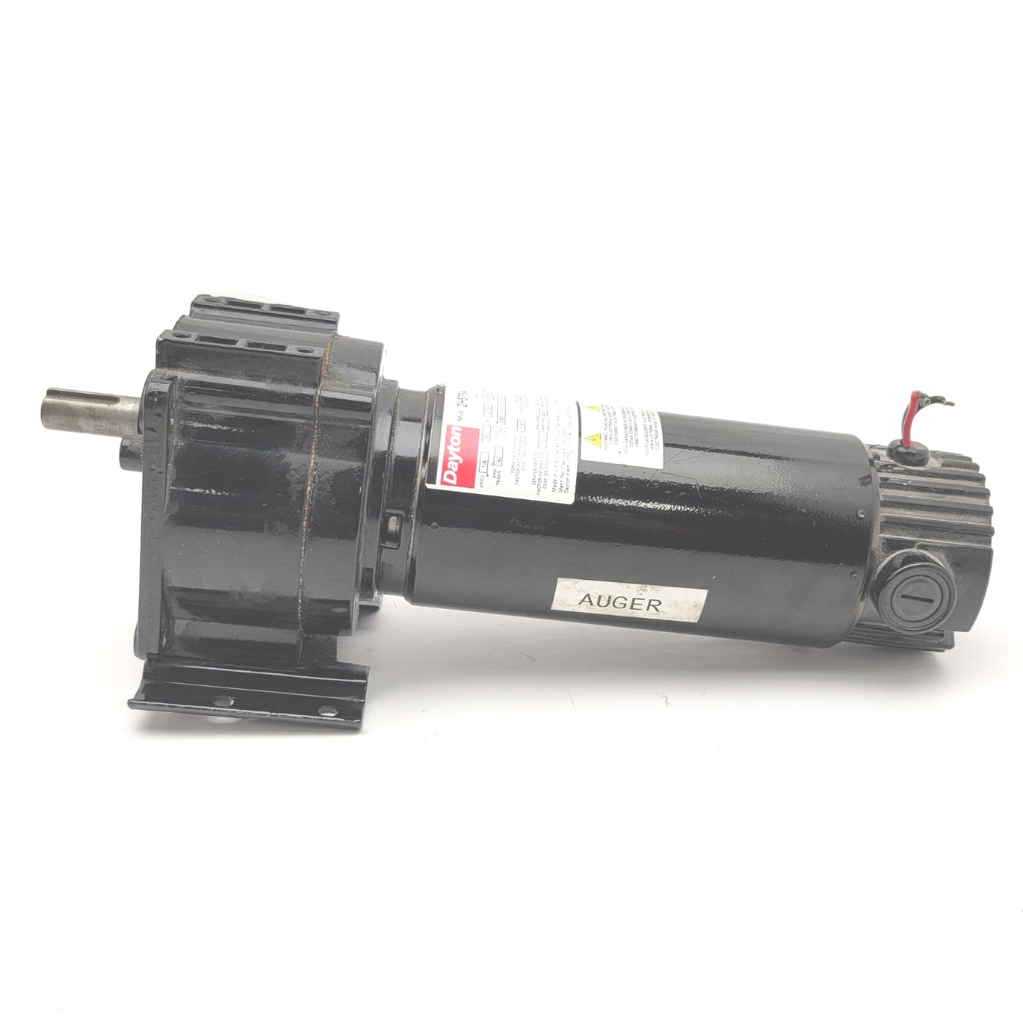 Used Dayton 2H579A DC Gearmotor 90VDC, 43:1, 1/4HP, 42RPM, 280in-lb, 5/8" Shaft