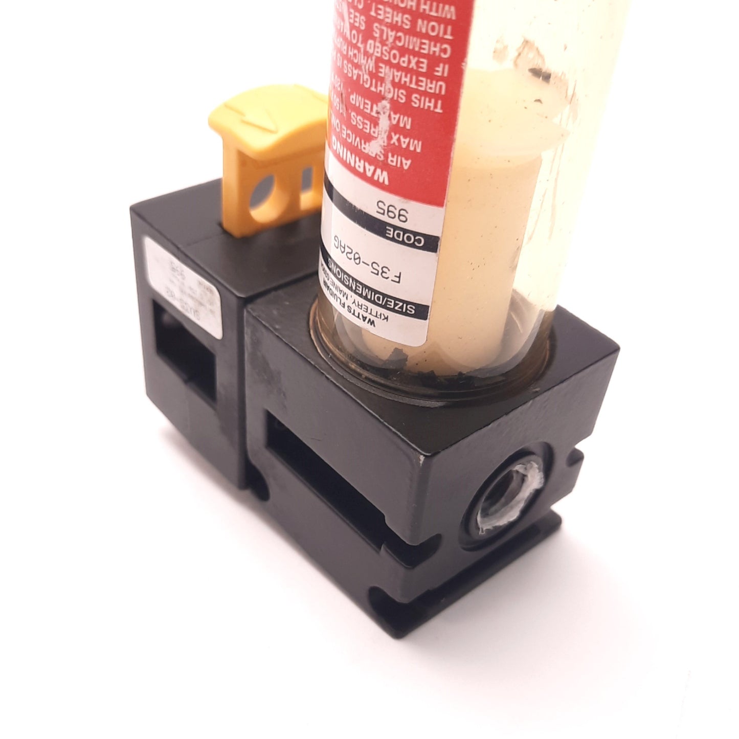 Used Watts SV35-02 Stop Valve with F35-02AG Filter, 150 Psi Max, 1/4" Ports