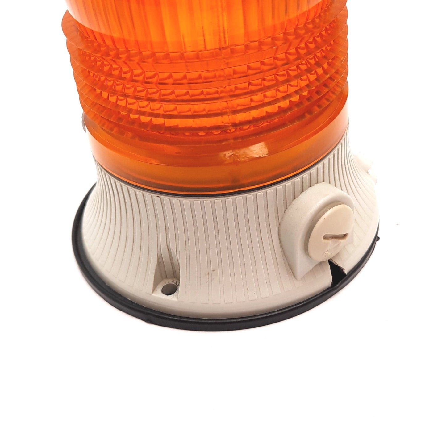 Used Sirena Miniflash Incandescent Beacon Light, Bulb: Ba15d 25W, Power: 24VAC, Amber