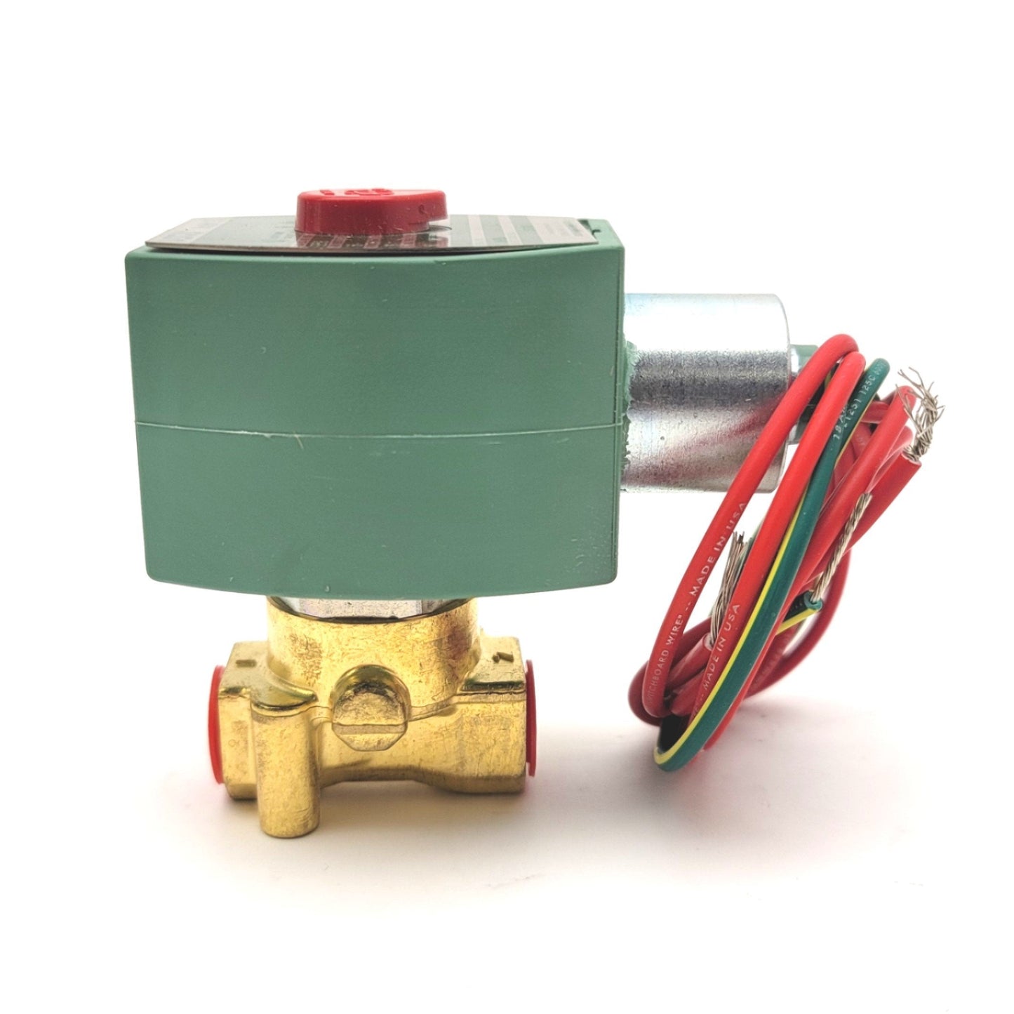New ASCO 8262H210 Red-Hat Brass Solenoid Valve, 1/4"NPT, 2-Way/2-Position, 120VAC