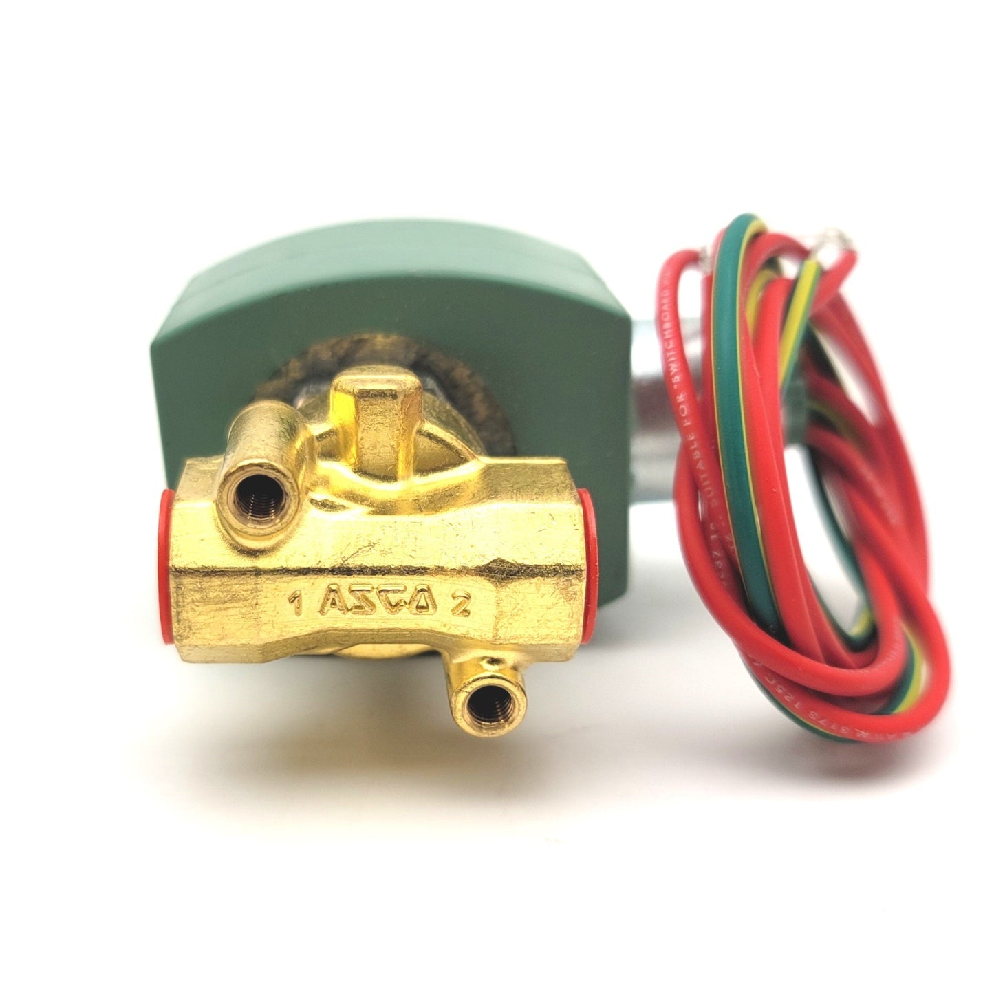 New ASCO 8262H210 Red-Hat Brass Solenoid Valve, 1/4"NPT, 2-Way/2-Position, 120VAC