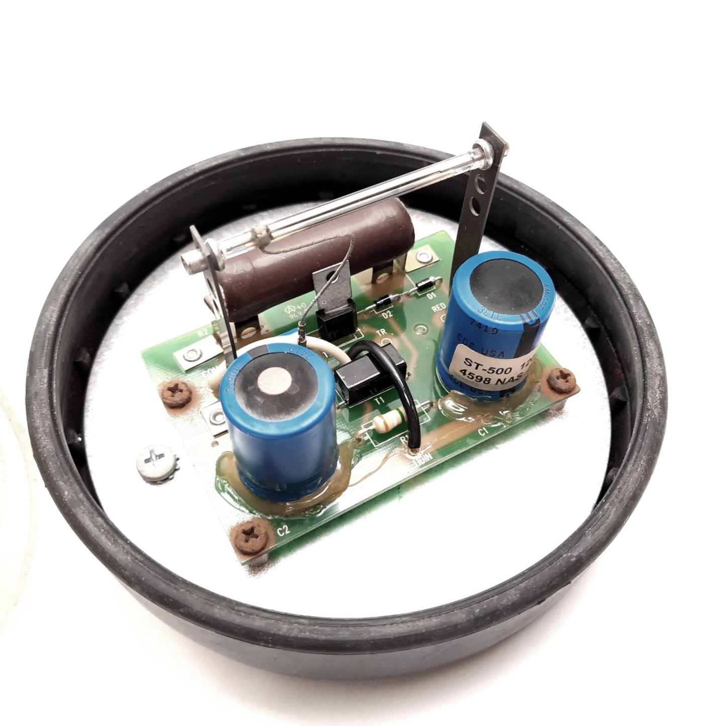 Used North American Signal ST500-ACC Strobe Light, 120VAC 60Hz 0.1A, 5.5" Diameter