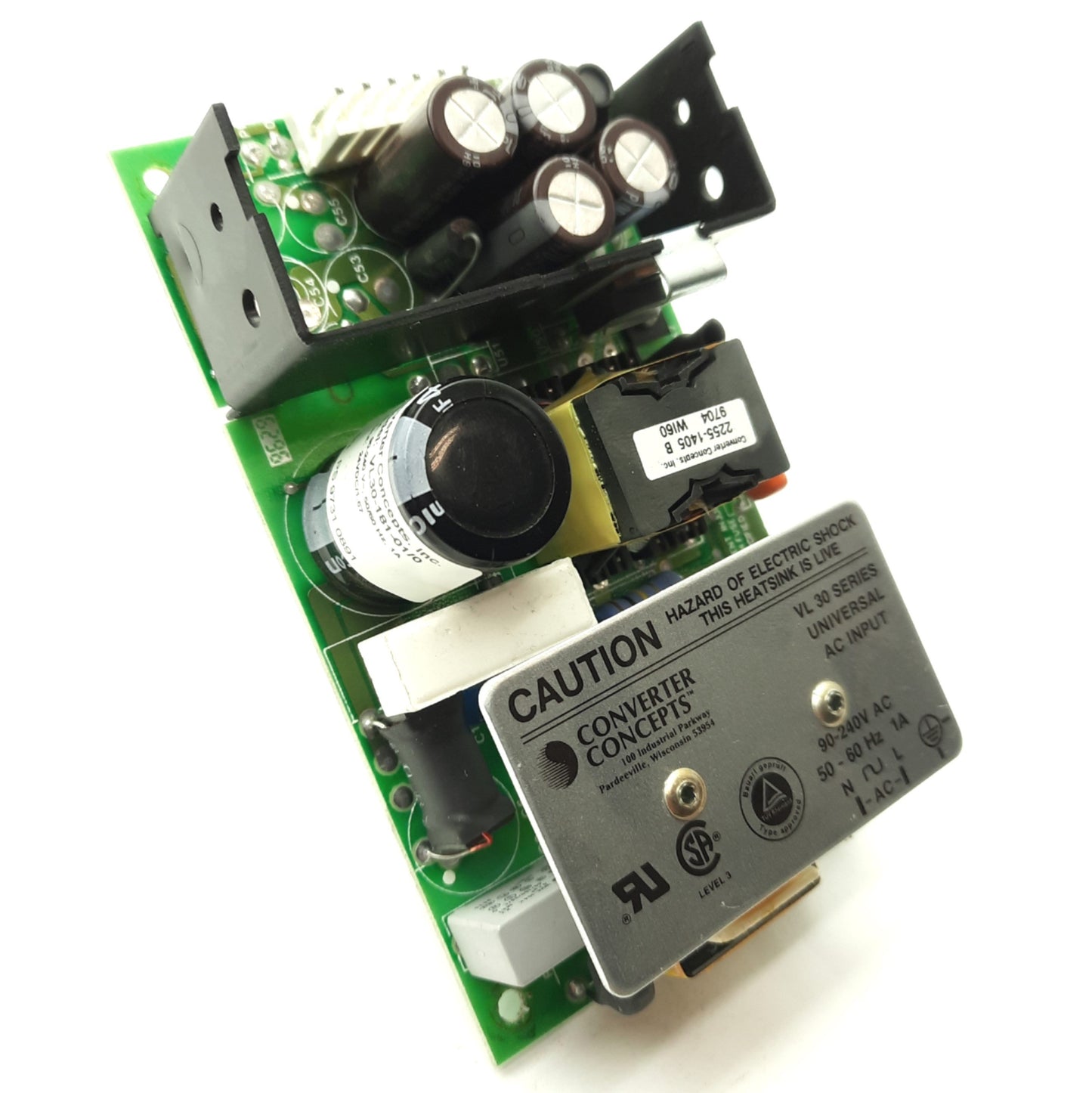 Used Converter Concepts VL30-181-01/0 Power Supply, Out: 24VDC 1.67A, In: 90-240VAC