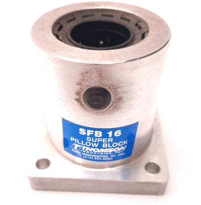 Used Thomson SFB16 Super Pillow Block 1" Diameter, Flange Mount, 72mm Length