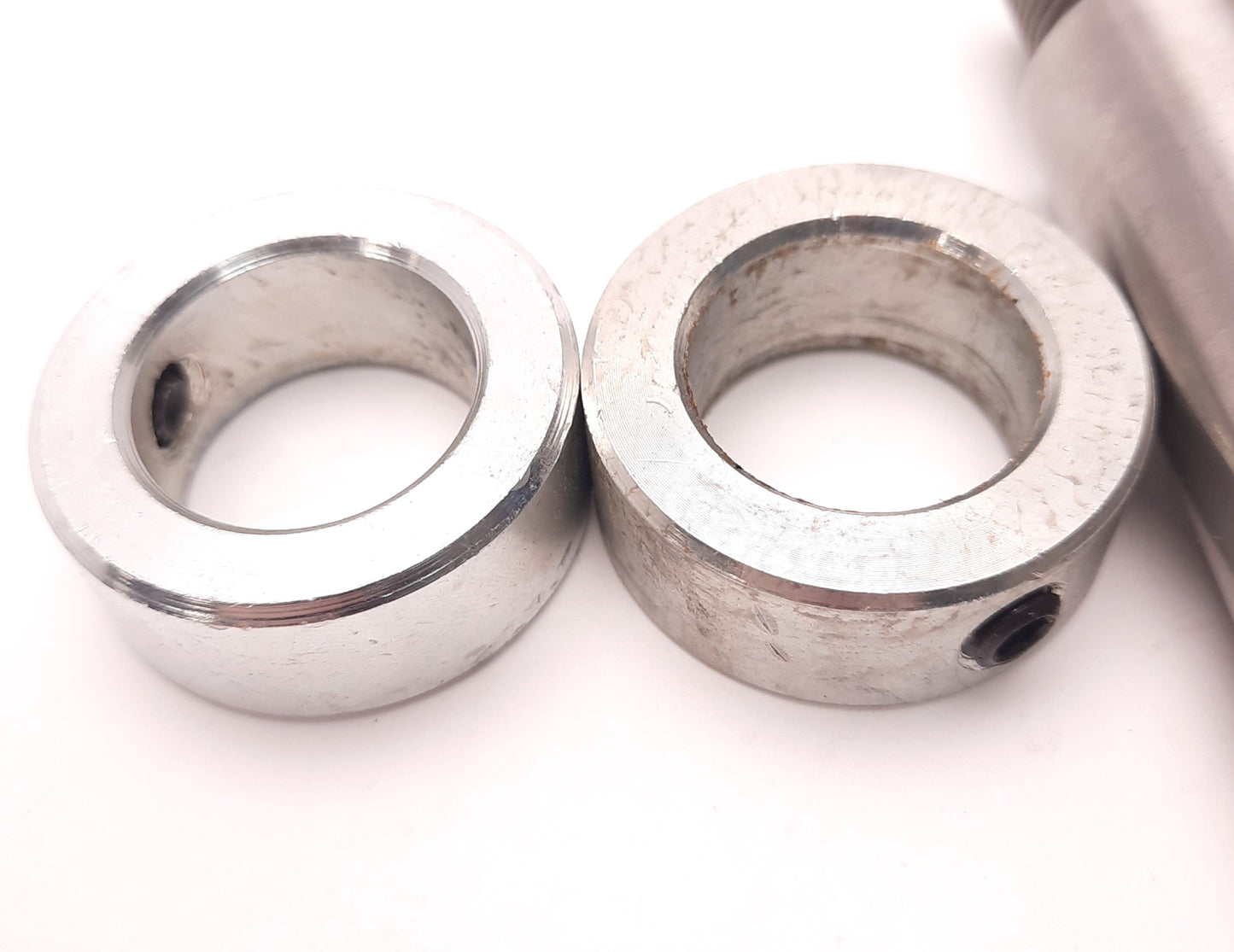 Used Lot of 2 Brewer Machine S03 Idler Shaft w/Set Collar, 1" Size, 3.125" Length