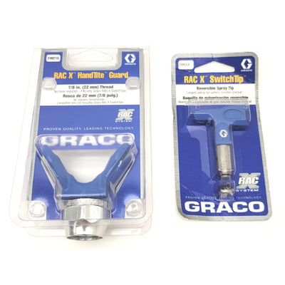 New GRACO 246215 RAC X HandTite Guard With LTX613 SwitchTip Reversible Spray Tip
