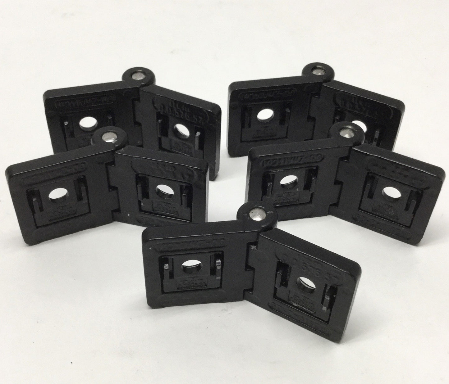 Used Lot of 5 Item 0.0.441.58 Hinges for Aluminum Extrusion Profile 180°, 60 x 30mm