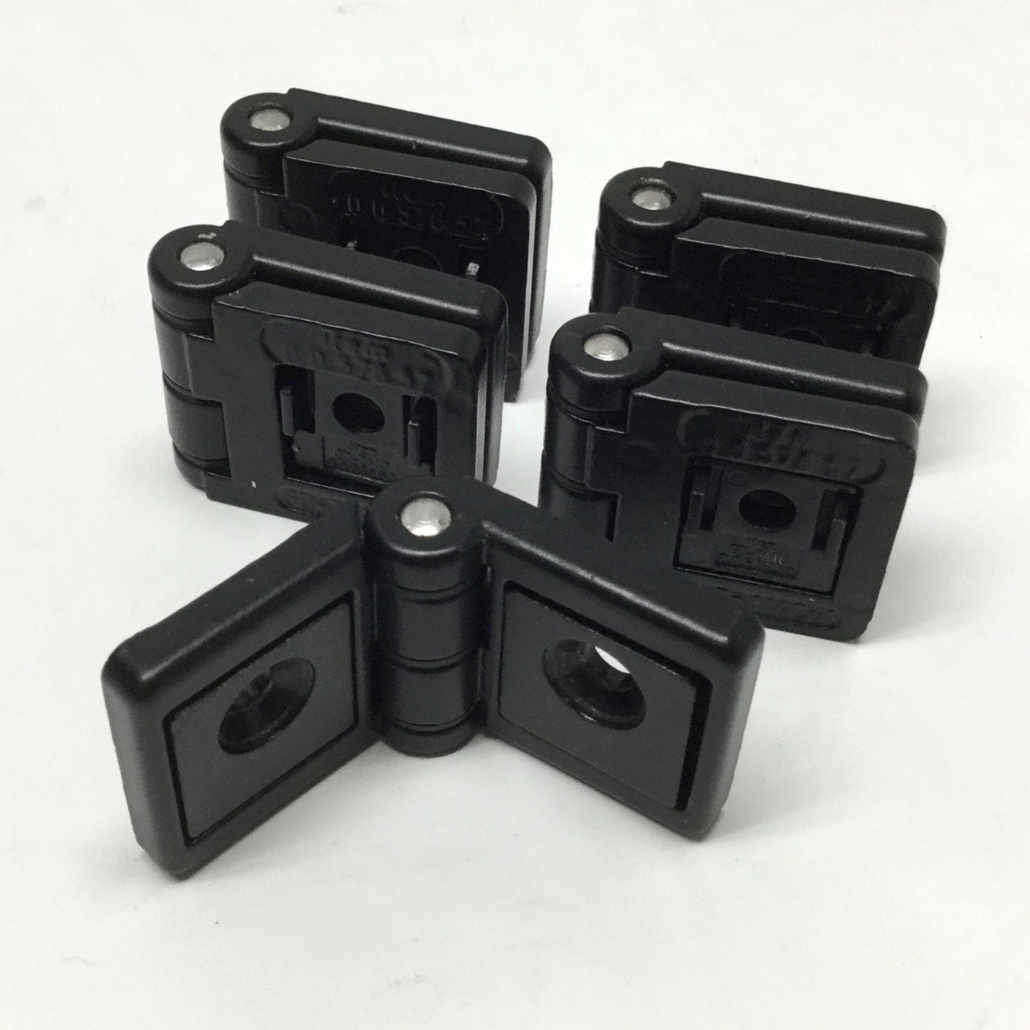 Used Lot of 5 Item 0.0.441.58 Hinges for Aluminum Extrusion Profile 180°, 60 x 30mm