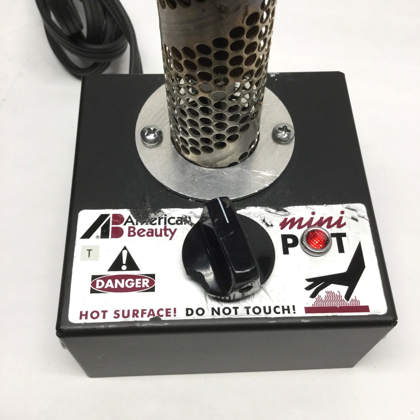 Used American Beauty MP-9 Mini Solder Pot 100W 850°F, 2.5oz Crucible, 110/120VAC