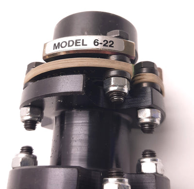 Used Zero Max Model 6-22 CD Floating Shaft Coupling, 0.5" Clamp Hubs, 270 In-Lbs
