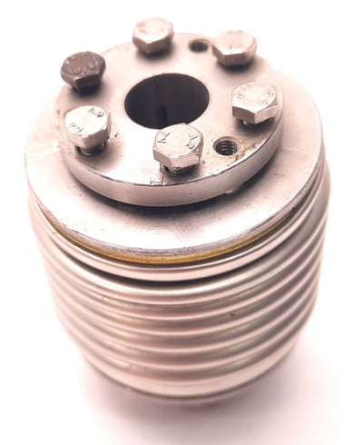 Used Jakob Flexible Shaft Coupling Metal Bellows 14mm to 17mm Couplings, 76mm Length