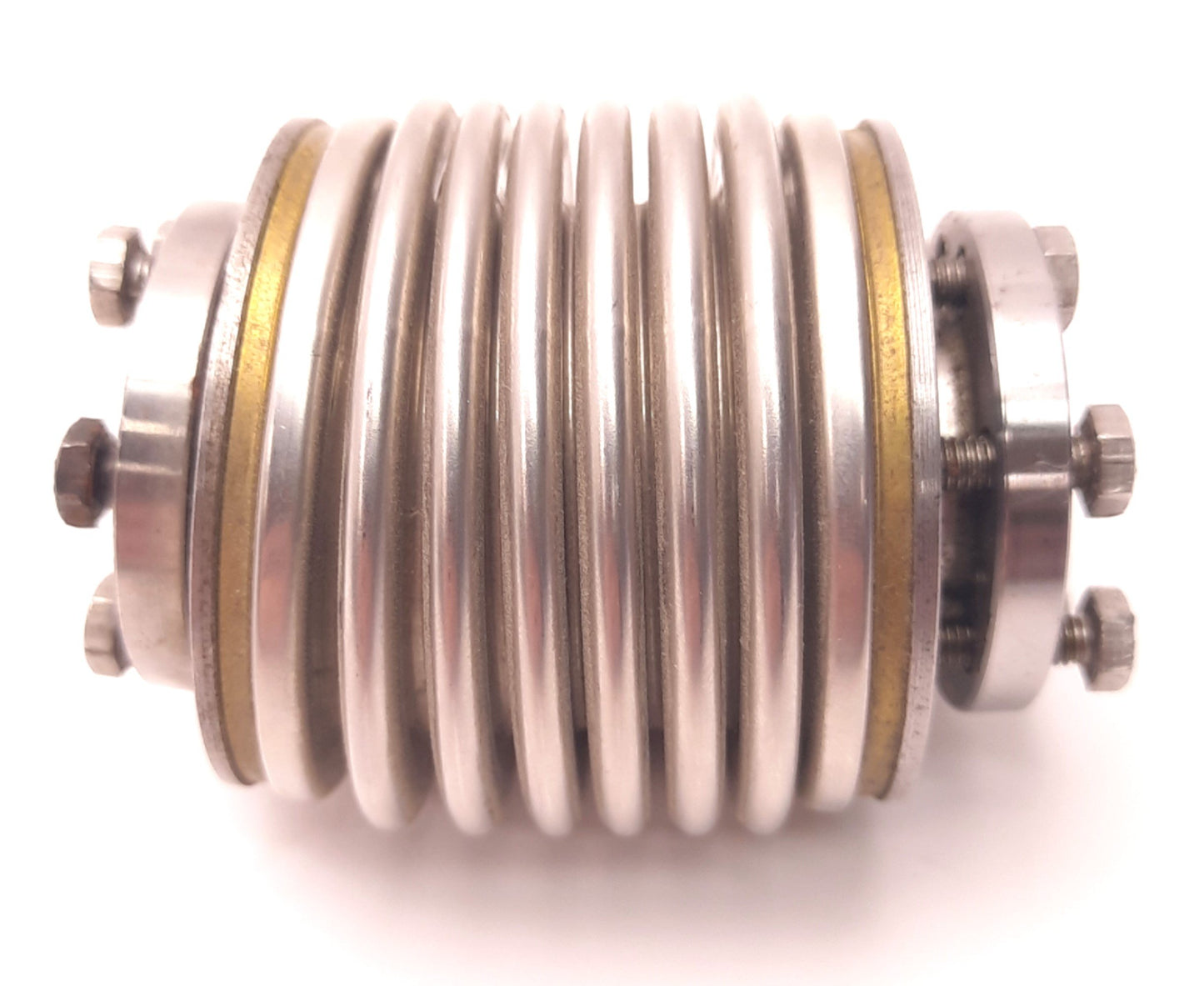 Used Jakob Flexible Shaft Coupling Metal Bellows 14mm to 17mm Couplings, 76mm Length