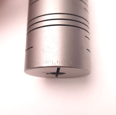 Used Helical MC7150-20-12 Flexible Stainless Steel Coupling, 0.625" x 0.375" Bores