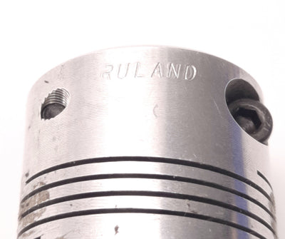 Used Ruland FCR24-12-6-A Six Beam Aluminum Clamp Coupling 3/4" x 3/8" Bore, 1.5" OD