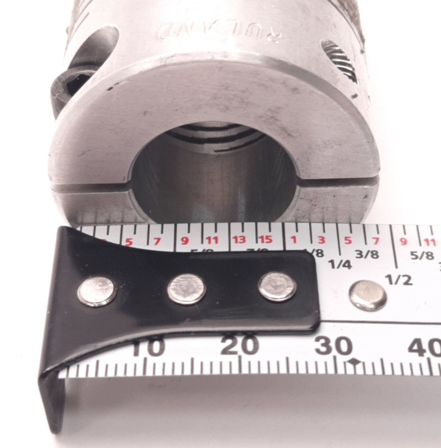 Used Ruland FCR24-12-6-A Six Beam Aluminum Clamp Coupling 3/4" x 3/8" Bore, 1.5" OD