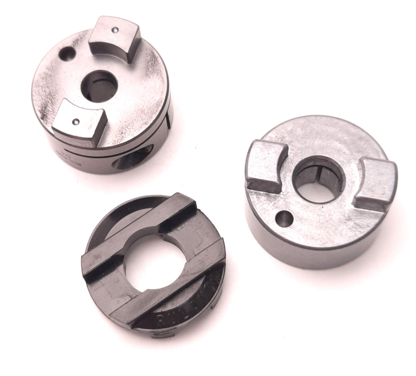 Used Ruland MOCT25-8-A OD16/25-AT OCT16-4-A Oldham Coupler Bundle, 1/4" x 8mm Bores