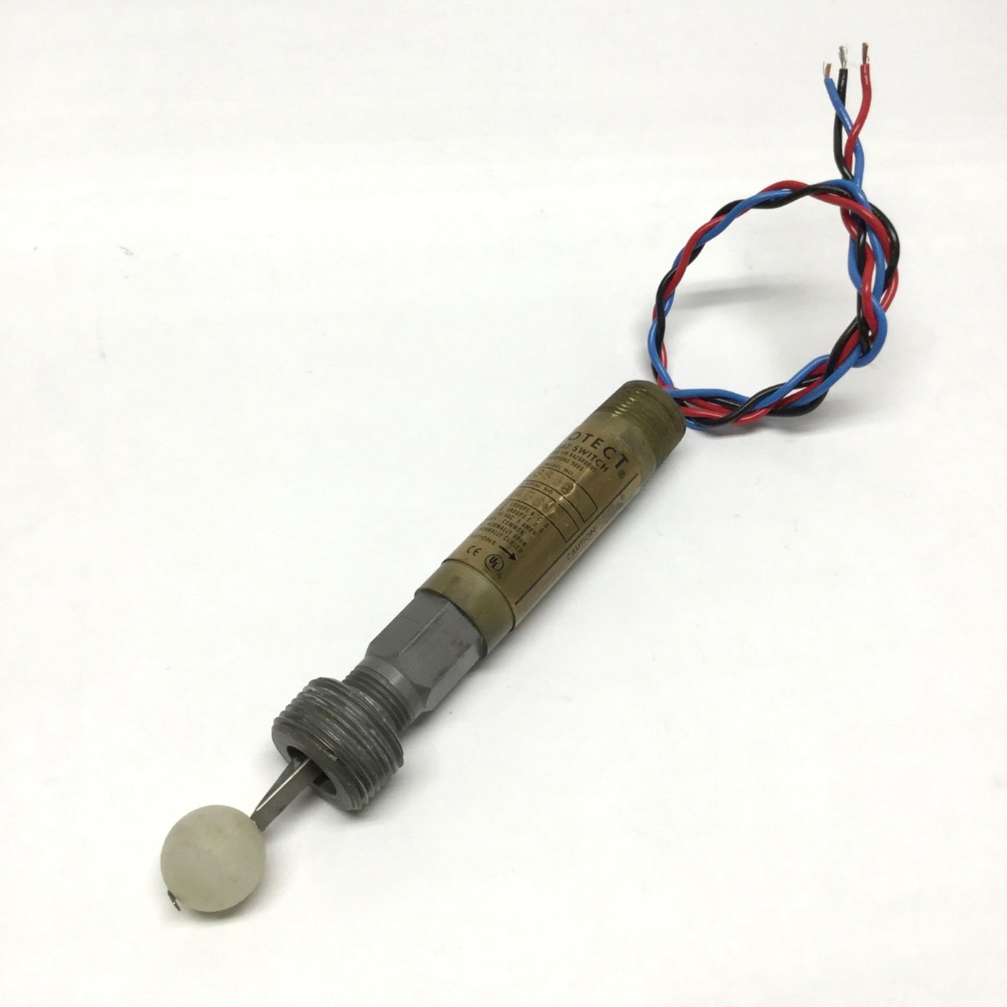 Used Flotect L6EPB-S-S-3-O Liquid Level Ball Float Switch 1" NPT, SPDT 125/250VAC 5A